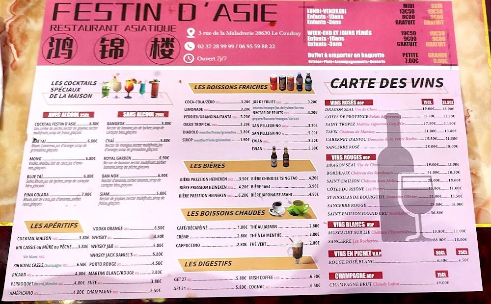 Festin d'Asie - Menu Image 1